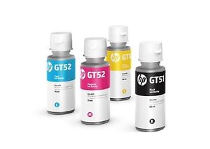 HP GT51 GT52 4 Color Set Genuine Official Original Ink Bottle For GT 5820 5810